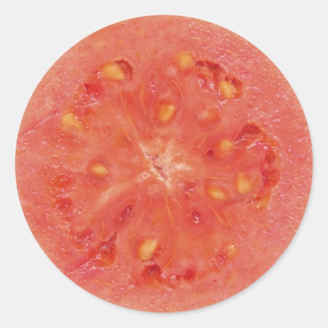 Tomatenaufkleber Runder Aufkleber (Vorderseite)