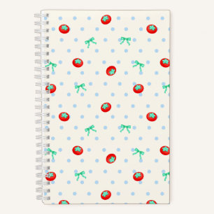 Tomatenband-Punkt Elfenbein Notizbuch