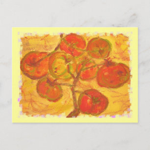 Tomatencluster Aquarell Postkarte