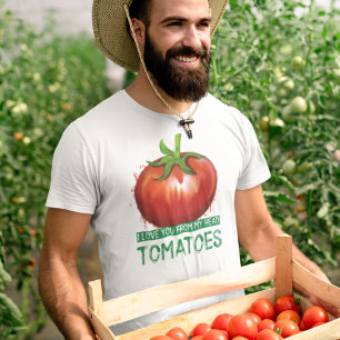 Tomatenerzeuger Ich Liebe dich von meinem Kopf Tom T-Shirt