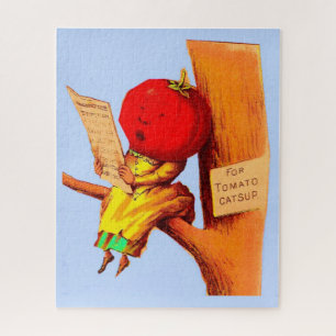 Tomatenführerin mit viktorianischer Visitenkarte Puzzle