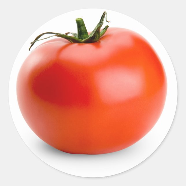 Tomatengarnobst Runder Aufkleber (Vorderseite)