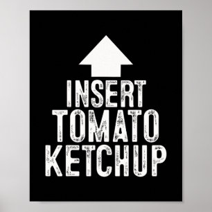 Tomatenketchup Halloween Zeigerpfeil einfügen auf  Poster
