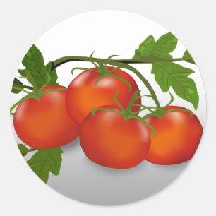 Tomatenkonservenaufkleber Runder Aufkleber