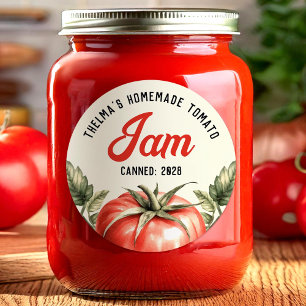 Tomatenkonservenaufkleber Runder Aufkleber