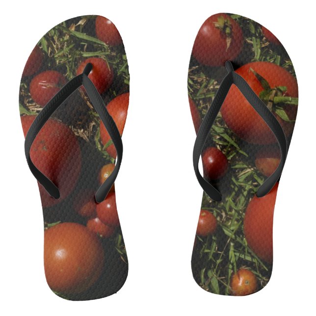 Tomatenkorbstreifen Flip Flops (Fußbett)