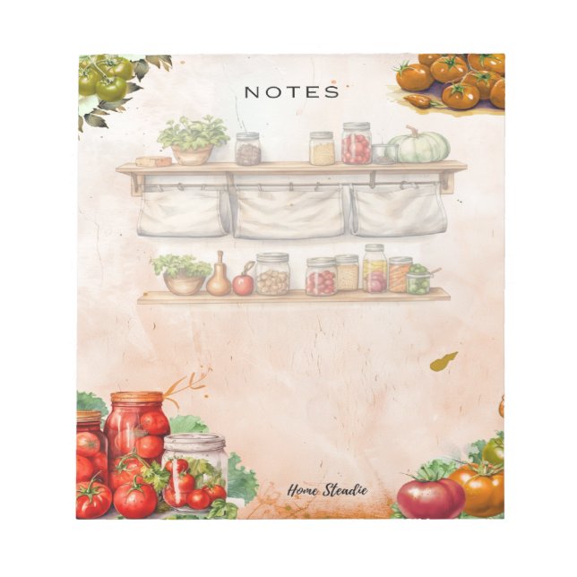 Tomatenmark Leer Notizblock (Vorderseite)