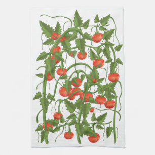 Tomatenmuster Geschirrtuch