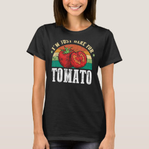 Tomatenpflanzenbasierte Ernährung Vintage-Gartenar T-Shirt