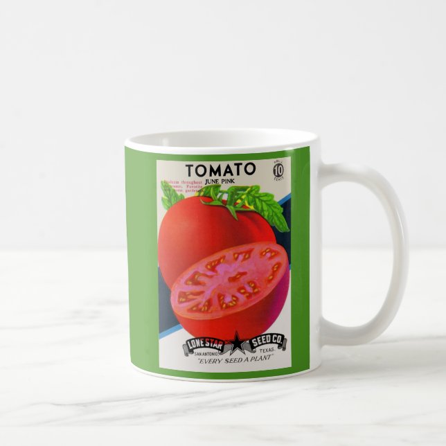 Tomatenprint der 1950er Jahre Kaffeetasse (Rechts)