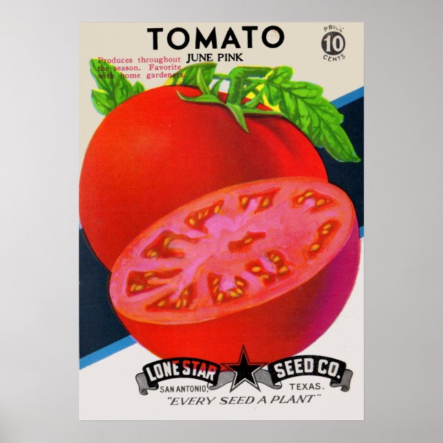 Tomatenprint der 1950er Jahre Poster (Vorne)