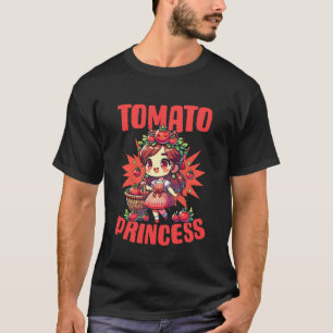Tomatenprinzessin Obstgarten Veganer Tomatenliebha T-Shirt