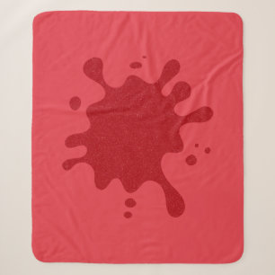 Tomatenrote Rausch-Splash-Decke – Anpassbar Sherpadecke