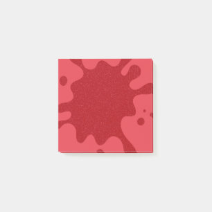 Tomatenrote Splash Post-it®-Notizen nach Maß Post-it Klebezettel