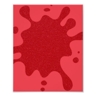 Tomatenroter Splatter-Kundenposter-Druck Fotodruck