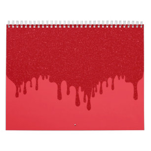 Tomatenroter Tropfen-Mauerkalender Kalender
