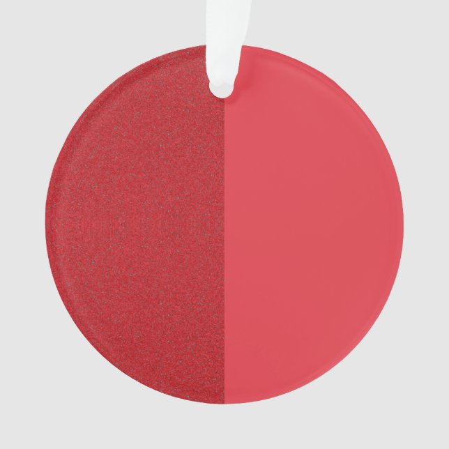 Tomatenrotes Duftrauschen Akrylustikale Ornament (Vorderseite)