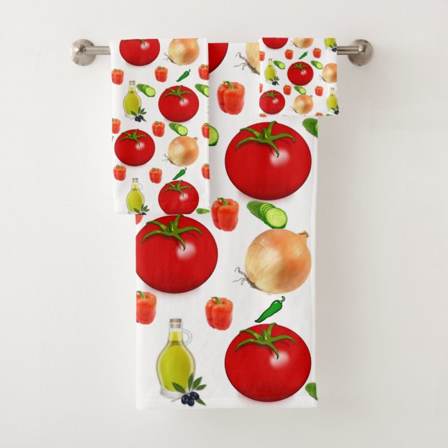 Tomatensalat Badezimmer Handtuch Sets (Insitu)