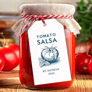 Tomatensalsa in benutzerdefinierten Farben Geschenkanhänger