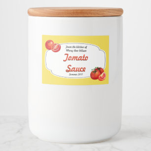 Tomatensauce-einmachender Aufkleber
