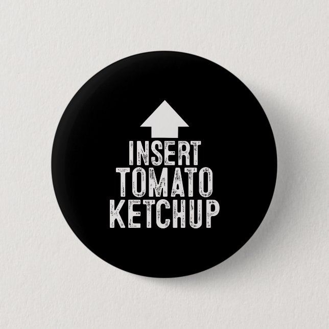 Tomatensauce Halloween-Pfeil auf einfügen  Button (Vorderseite)