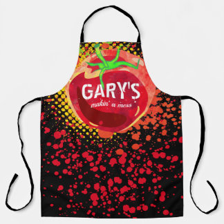 Tomatensauce Spritzer chaotisch personalisiert koc Schürze