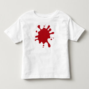 Tomatenscharlachrotes Spritz-T-Shirt mit anpassbar Kleinkind T-shirt