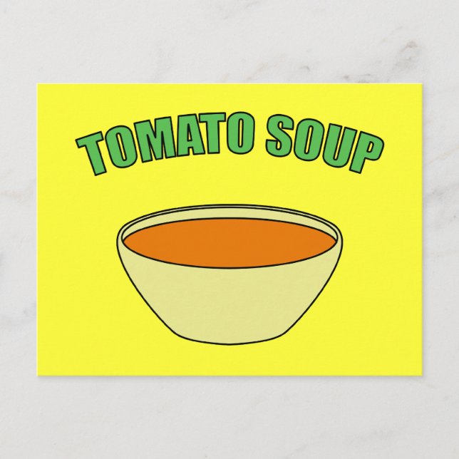 Tomatensuppe Postkarte (Vorderseite)
