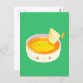 Tomatensuppe und gegrilltes Käsesandwich Postkarte