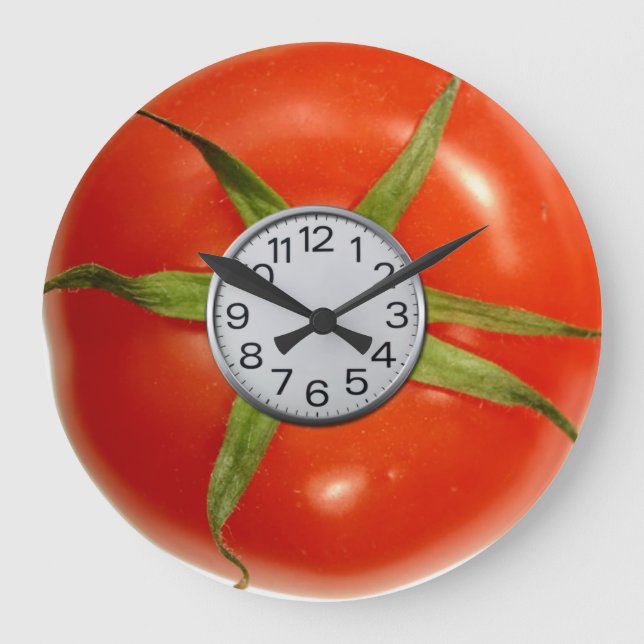 Tomatenuhr Große Wanduhr (Vorderseite)