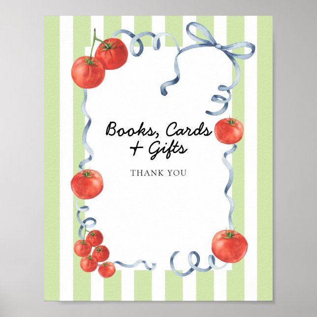 Tomato Baby Duschbücher, Karten, Geschenke Poster (Vorne)