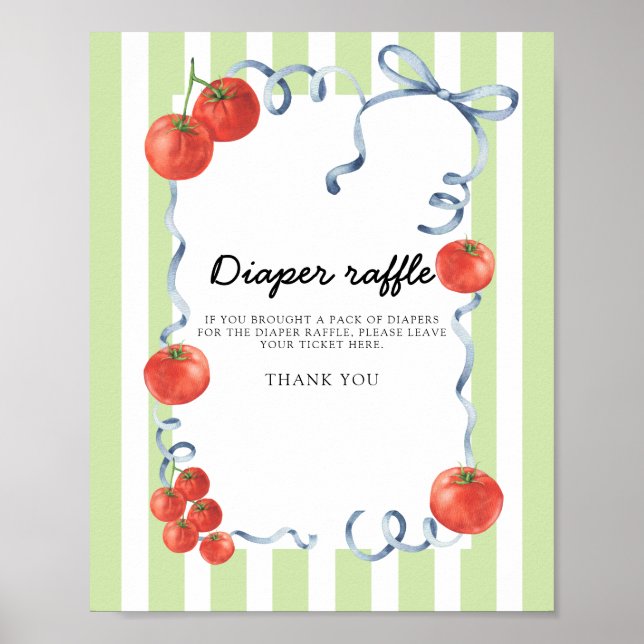 Tomato Baby Dusche Windel Gewinnspiel Poster (Vorne)