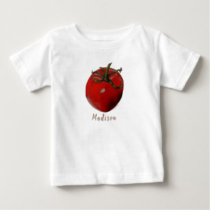 Tomato Baby T - Shirt - Fakultative Personalisieru