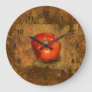 Tomato Botanical Große Wanduhr