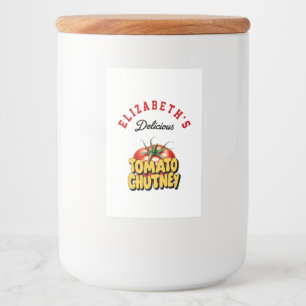 Tomato Chutney Lebensmitteletikett
