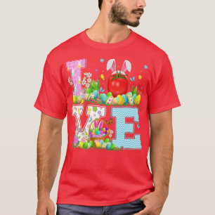 Tomato Fruit Easter Egg Hunt Funny Love Tomato Eas T-Shirt