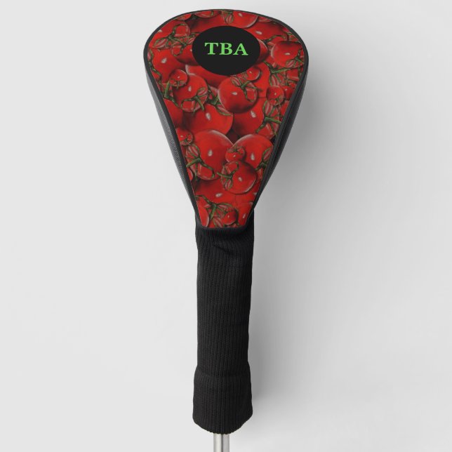 Tomato Golf Head Cover - Personalisiert Monogram Golf Headcover (Vorderseite)