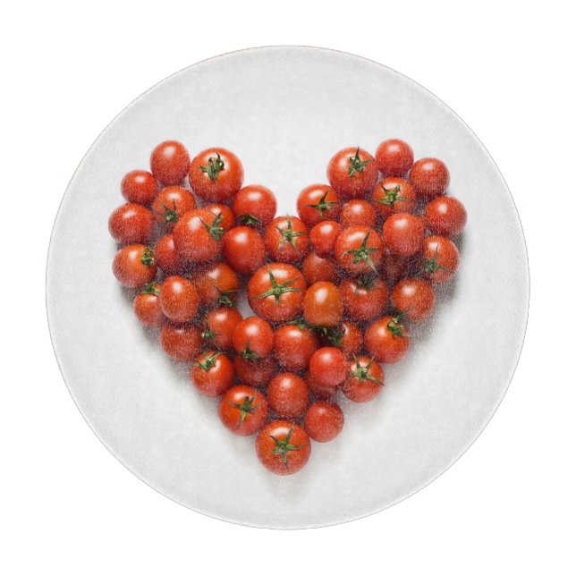 Tomato Heart Schneidebrett (Vorderseite)