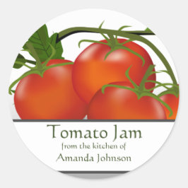 Tomato Jam Runder Aufkleber