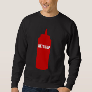 Tomato Ketchup Flasche Kostüm Funny Easy Halloween Sweatshirt