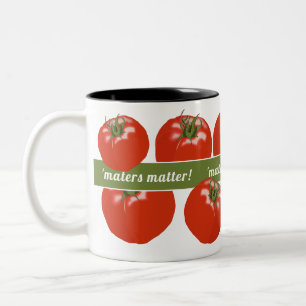 Tomato Lover Gardener Tomaten Matter Fun Zweifarbige Tasse