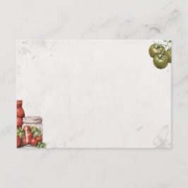 Tomato Paste Basic Blank Recicard Begleitkarte