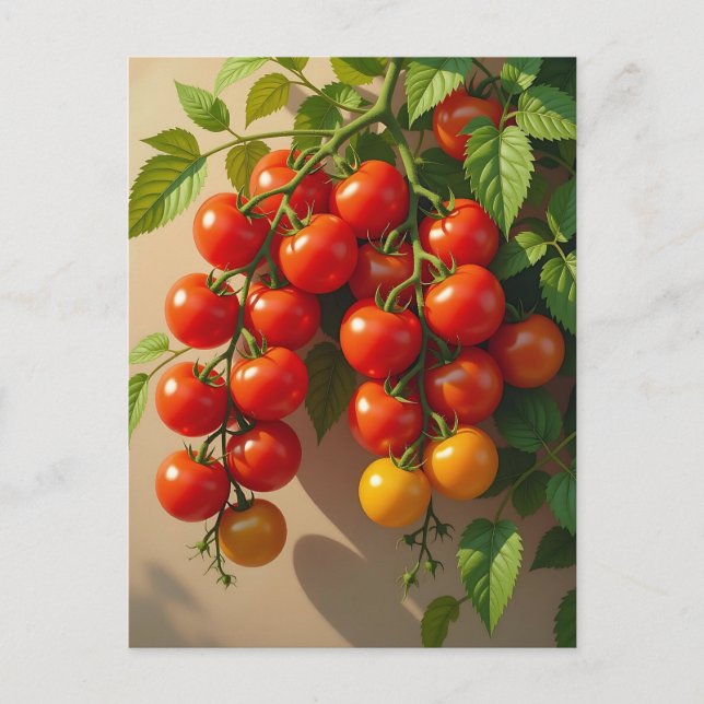 Tomato Pflanze Garening ThemenSummer Vibes Postkarte (Vorderseite)