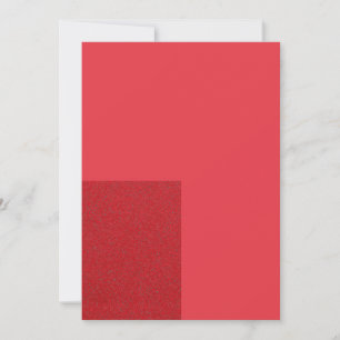Tomato Red Bottom Block Card - Anpassbar Save The Date