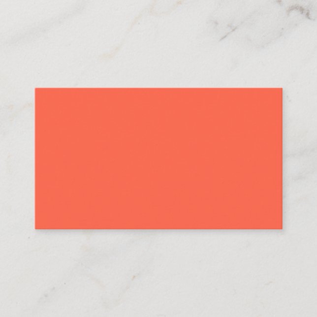 Tomato Red Business Card Visitenkarte (Vorderseite)