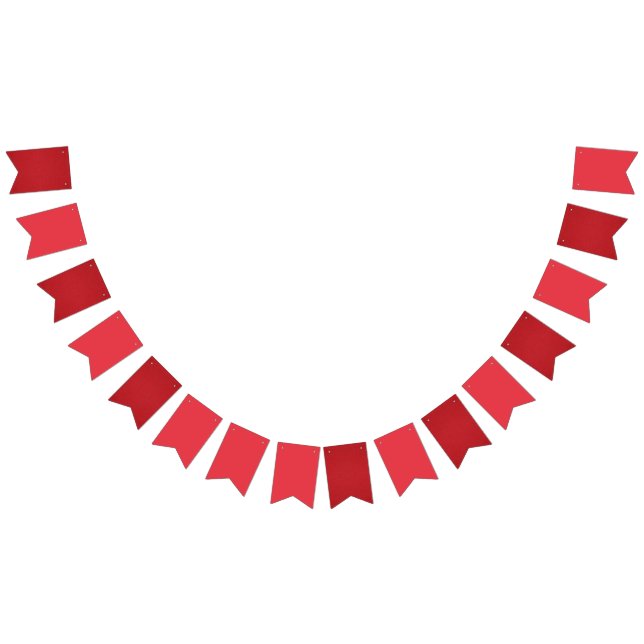 Tomato Red Custom Bunting Banner (Alle)