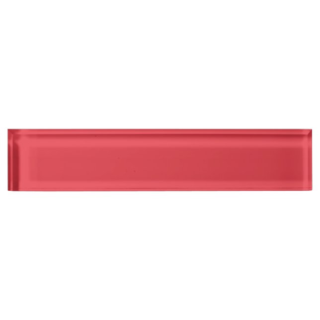 Tomato Red Custom Desk Namplate Namensplakette (Vorderseite)