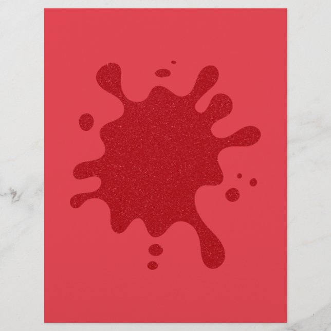 Tomato Red Customizable Spritzer Flyer (Vorne)