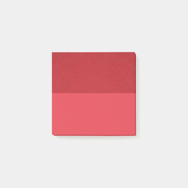 Tomato Red Dual Texture Post-It Notes - Anpassen Klebezettel (Vorderseite)