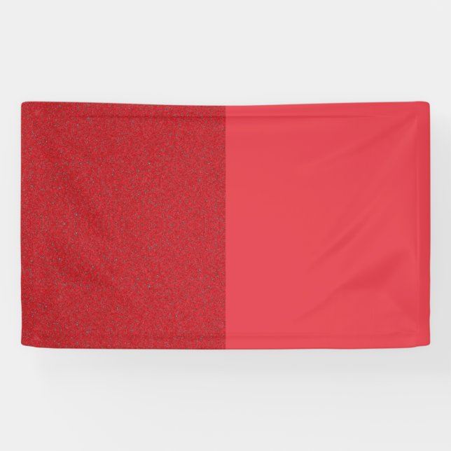 Tomato Red Duo Textur Custom Banner (Horizontal)